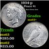 Image 1 : 1934-p Peace Dollar $1 Grades Select Unc