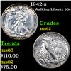 Image 1 : 1942-s Walking Liberty Half Dollar 50c Grades Select Unc