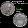 Image 1 : 1946-p BTW Old Commem Half Dollar 50c Grades Choice AU