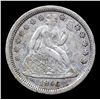 Image 2 : 1856 Sm Date Seated Liberty Dime 10c Grades Select AU