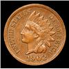 Image 2 : 1902 Indian Cent 1c Grades Choice AU/BU Slider