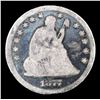 Image 2 : 1877-cc Seated Liberty Quarter 25c Grades vg, very good