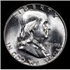 Image 2 : 1950-p Franklin Half Dollar 50c Grades Choice Unc+ FBL