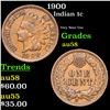 Image 1 : 1900 Indian Cent 1c Grades Choice AU/BU Slider