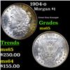 Image 1 : 1904-o Morgan Dollar $1 Grades GEM Unc