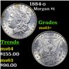 Image 1 : 1884-o Morgan Dollar $1 Grades Select+ Unc