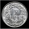 Image 3 : 1956B Switzerland 1 Franc KM-24 Grades Select Unc