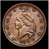 Image 2 : 1863 Army & Navy Civil War Token 1c Grades Choice+ Unc