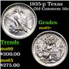 Image 1 : 1935-p Texas Old Commem Half Dollar 50c Grades GEM+ Unc