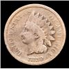 Image 2 : 1859 Indian Cent 1c Grades vg+