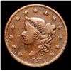Image 2 : 1837 Sm Letters Coronet Head Large Cent 1c Grades vf+