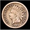 Image 2 : 1863 Indian Cent 1c Grades vf+
