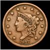 Image 2 : 1837 Sm Letters Coronet Head Large Cent 1c Grades vf++
