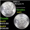 Image 1 : 1901-o Morgan Dollar $1 Grades GEM Unc