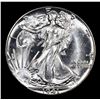 Image 2 : 1941-p Walking Liberty Half Dollar 50c Grades Choice+ Unc