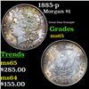 Image 1 : 1885-p Morgan Dollar $1 Grades GEM Unc