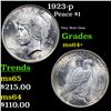 Image 1 : 1923-p Peace Dollar $1 Grades Choice+ Unc