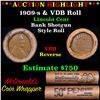 Image 1 : ***Auction Highlight*** Lincoln Wheat cent 1c orig roll, 1909-s end, VDB other end (fc)