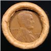 Image 2 : Mixed small cents 1c orig shotgun roll, 1920-s  Wheat Cent, 1893 Indian Cent other end, brinks Wrapp