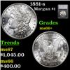 Image 1 : 1881-s Morgan Dollar 1 Grades ms66+ by SEGS