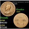 Image 1 : (1863) Now And Forever Civil War Token F- 135/441a 1c Grades vf+