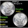 Image 1 : 1890-p Morgan Dollar $1 Grades Select+ Unc