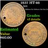 Image 1 : 1837 Hard Times Token HT-46 1c Grades vf details