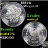 Image 1 : 1881-s Morgan Dollar $1 Grades Choice Unc PL