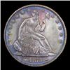 Image 2 : 1873-cc Arrows Seated Half Dollar 50c Graded au58+ details By SEGS