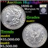 ***Auction Highlight*** 1896-o Morgan Dollar $1 Graded Select+ Unc By USCG (fc)