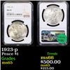 Image 1 : NGC 1923-p Peace Dollar $1 Graded ms65 By NGC