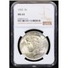 Image 2 : NGC 1923-p Peace Dollar $1 Graded ms65 By NGC