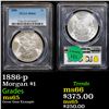 Image 1 : PCGS 1886-p Morgan Dollar $1 Graded ms65 By PCGS