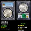 Image 1 : PCGS 1923-p Peace Dollar $1 Graded ms65 By PCGS