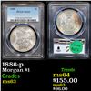 Image 1 : PCGS 1886-p Morgan Dollar $1 Graded ms63 By PCGS