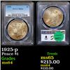 Image 1 : PCGS 1925-p Peace Dollar $1 Graded ms64 By PCGS