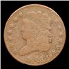 Image 2 : 1828 13 STARS Classic Head half cent 1/2c Graded f15 details By SEGS