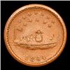 Image 2 : 1864 Our Navy Civil War Token Fr-241/336a 1c Graded ms62 bn By SEGS