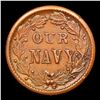 Image 3 : 1864 Our Navy Civil War Token Fr-241/336a 1c Graded ms62 bn By SEGS