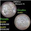 Image 1 : 1904-o Morgan Dollar $1 Grades GEM+ Unc