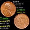 Image 1 : 1919-s Lincoln Cent 1c Grades Choice+ Unc BN