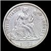 Image 2 : 1883-p Seated Liberty Dime 10c Grades Select AU