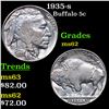 Image 1 : 1935-s Buffalo Nickel 5c Grades Select Unc