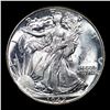 Image 2 : 1942-p Walking Liberty Half Dollar 50c Grades Select Unc