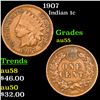 Image 1 : 1907 Indian Cent 1c Grades Choice AU