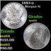 Image 1 : 1883-o Morgan Dollar $1 Grades Choice Unc