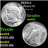 Image 1 : 1923-s Peace Dollar $1 Grades Select+ Unc