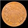 Image 2 : 1865 Two Cent Piece 2c Grades vf+