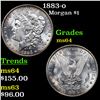 Image 1 : 1883-o Morgan Dollar $1 Grades Choice Unc