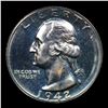 Image 2 : Proof 1942 Washington Quarter 25c Grades GEM+ Proof